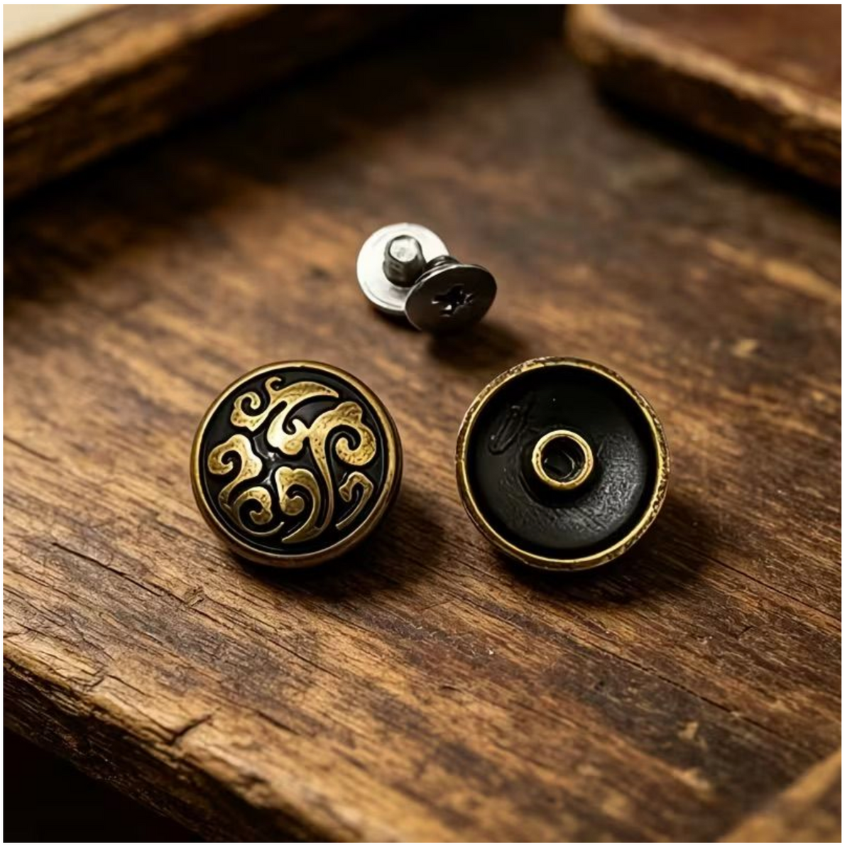 Craft 20Pcs Leather Craft Copper And Silver Decoration Studs -1.5cm