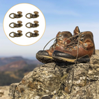 Craft Boot Lace Hooks Buckles Loop Ring & D-Ring Rivets - 30pc