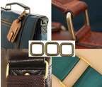 Leather Craft Bronze Metal Buckle Rings For DIY Projects 10pc - 38mm - Square