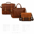 Craft DIY Leathercraft DIY Leather Bag Template/Stencils Set of 3 Designs - Bundle 2