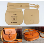 Craft DIY Handcrafted Leather Handbag Pattern Template 7pc - 23cm