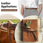 Craft Long & Thick High Quality Brown Leather Strap For DIY Projects - 200cm x 2.5cm x 0.12cm