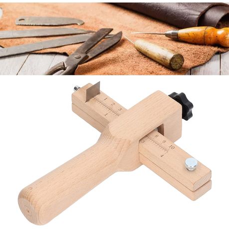 Craft DIY Wooden Adjustable Leather Strip & Strap Belt Cutter 6 Set - 20cm