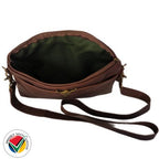 Handmade Genuine Leather Crossbody Bag Pitstop Cigar Proudly South African