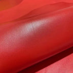 Craft Multi-Purpose Sheepskin Handcraft Leather Fabric -60cm - Red