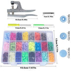 Craft 360 Sets T5 Plastic Snap Button with Snaps Pliers Tool Kit