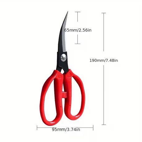 Craft DIY 19cm Curved Leather Edge Trimming Industrial Scissors