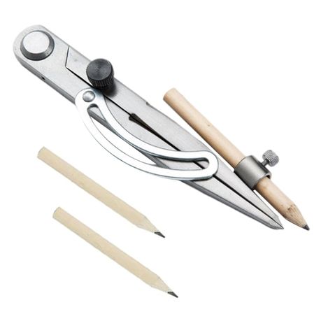 Craft Stationery Professional Locking Adjustable Pencil Marking Compass - 15 cm
