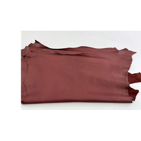 Craft Multi-Purpose Soft Durable Sheepskin Handcraft Leather Fabric -60cm - Maroon