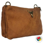 Handmade Genuine Leather Crossbody Bag with Chain Proudly South African