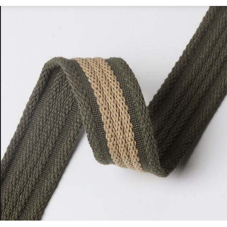 Craft DIY Durable Intercolored Webbing For Belt Straps - 45m - Green