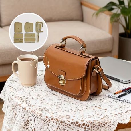 Craft 15pcs Leather Handbag & Wallet Making Kraft Paper Template Set