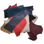 Craft DIY Genuine Leather Scraps 1kg Cowhide Set - Assorted