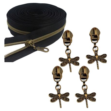Craft Zipper Durable Cute Charms Set of 5 - 4cm