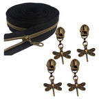 Craft Zipper Durable Cute Charms Set of 5 - 4cm
