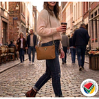 Handmade Genuine Leather Crossbody Bag with Chain Proudly South African