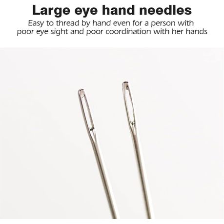 Craft Stainless Steel Leather Sewing Needles With Large Eyes - Set of 24