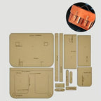 Craft 12pcs Backpack & Laptop Bag Leather Making Kraft Paper Template Set