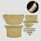 Craft DIY 9pcs Handcrafted Leather Template Chest Bag - 35cm