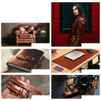 Craft Multi-Purpose Suede Matte Top Sheepskin Handcraft Leather Fabric-70cm