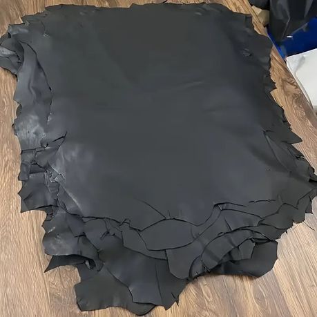Craft Multi-Purpose Sheepskin Handcraft Leather Fabric -60cm - Black