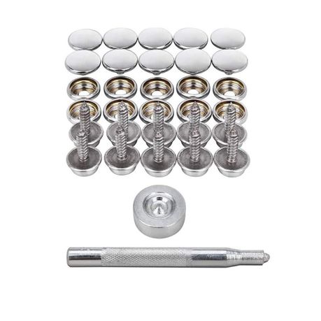 Craft DIY Leather Rivets Kit Double Cap Brass set