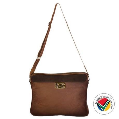 Handmade Genuine Leather Laptop Bag Limited Edition Proudly South African