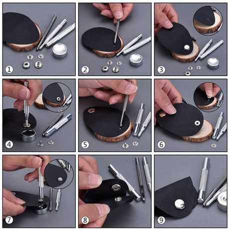 Craft Metal Snap Buttons 120pc