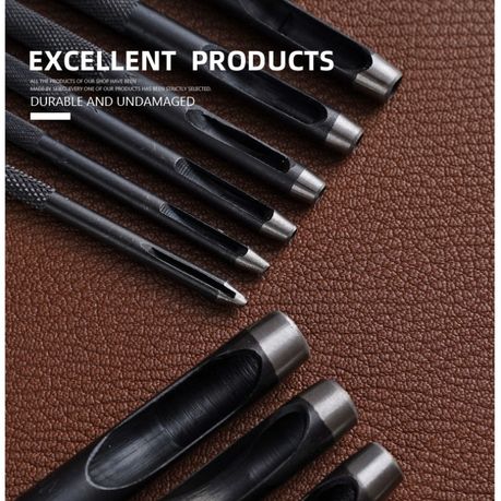 Craft Round Hollow Punch Set 5Pcs Leather - (5mm- 10mm)