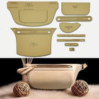 Craft DIY 9pcs Handcrafted Leather Template Chest Bag - 35cm