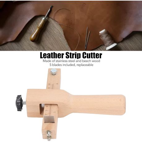 Craft DIY Wooden Adjustable Leather Strip & Strap Belt Cutter 6 Set - 20cm