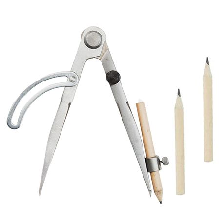 Craft Stationery Professional Locking Adjustable Pencil Marking Compass - 30 cm