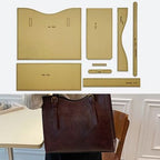 Craft 8pcs Business Tote Bag Leather Making Kraft Paper Template Set