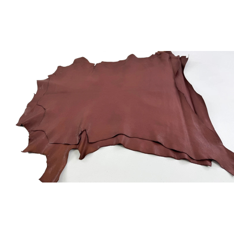 Craft Multi-Purpose Soft Durable Sheepskin Handcraft Leather Fabric -60cm - Maroon