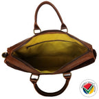 Handmade Proudly South African Genuine Leather Laptop Crossbody Bag