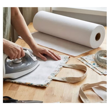 Craft Double-Sided Iron-On Nonwoven Fabric Fusible Interfacing Roll - 27.4m x 30cm