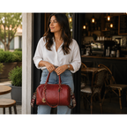 Fashion Handmade Genuine Leather Tote Bag Shiduli Rudy (13.6L)