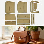 Craft 15pcs Leather Handbag & Wallet Making Kraft Paper Template Set