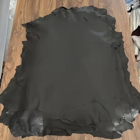 Craft Multi-Purpose Sheepskin Handcraft Leather Fabric -60cm - Black