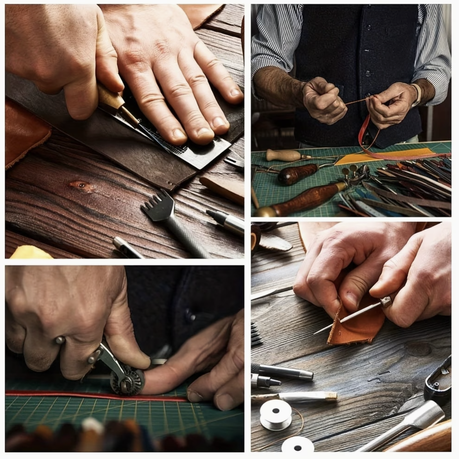 Craft Long & Thick High Quality Brown Leather Strap For DIY Projects - 200cm x 3.75cm x 0.12cm