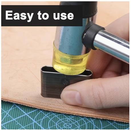 Tool DIY Steel Durable Manual Leather Hole Punch Cutters - 6 Piece