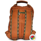 Genuine Leather Camel Backpack Proudly South African (36cm) - 15L