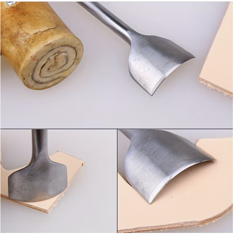 Tool DIY Arc-Shaped Half-Round Steel Manual Leather Cutter Punch - 7 Piece