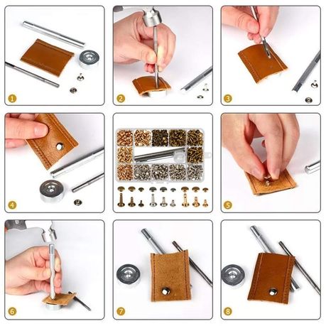 Craft 480Pcs Leather Rivets Set
