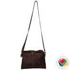 Handmade Genuine Leather Crossbody Bag Pitstop Cigar Proudly South African