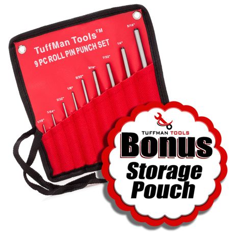 Tool Professional Repair Gunsmith Roll Pin Punch Set & Soft Mallet 11 Piece