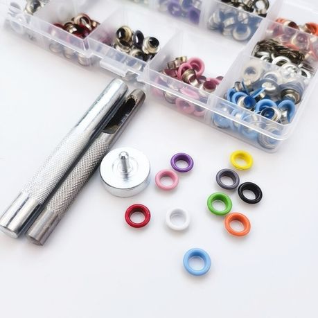 Craft 300 Sets Colors Metal Garment Eyelets Snap Button