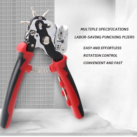 Craft Tool DIY Standard Six Round Hole Puncher For Belt & Fabric (190mm)