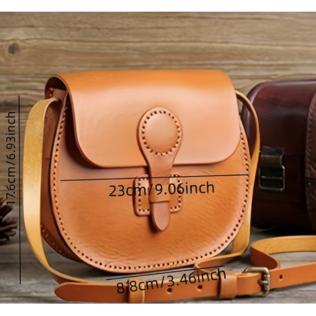 Craft DIY Handcrafted Leather Handbag Pattern Template 7pc - 23cm