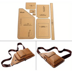 Craft DIY Handcrafted Faux Leather Chest Bag Stencil Template - 37cm